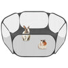 Valla de Juego Plegable y Portátil para Mascotas con Paneles Transparentes