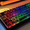 Black Spider Side-Printed Translucent Keycaps for Mechanical Keyboards