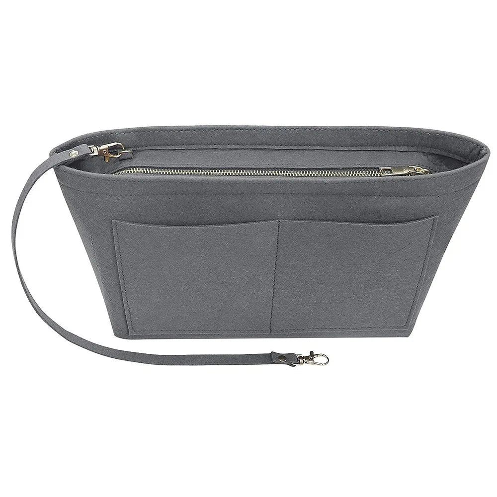 Felt Handbag Organizer with Detachable Key Chain