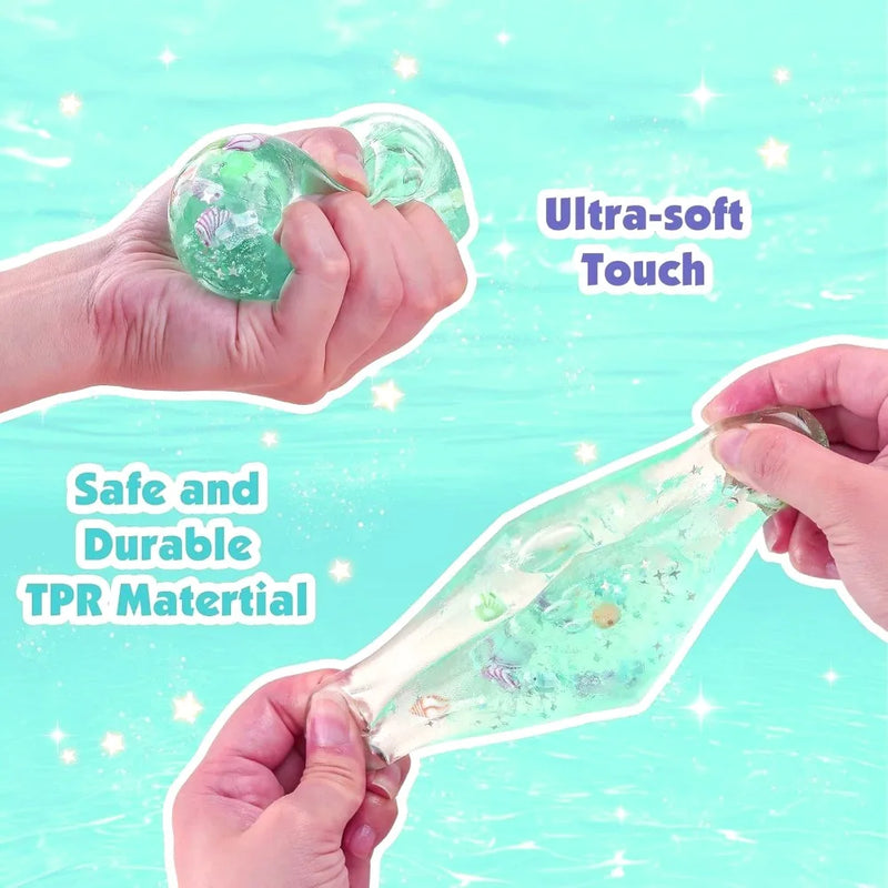 Ocean Shell Ice Cube Squishy Stress Ball