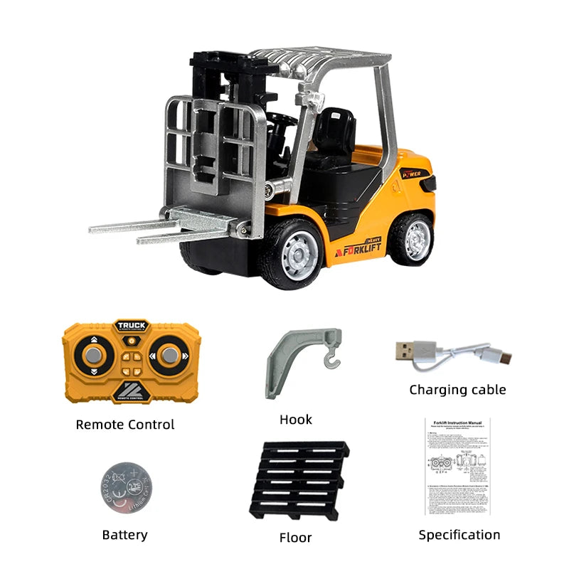 Mini Alloy RC Excavator with Light & Sound