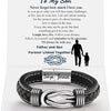 Infinity Knot Leather Bracelet for Men