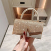 Crystal Bowknot Evening Clutch with Chain Strap