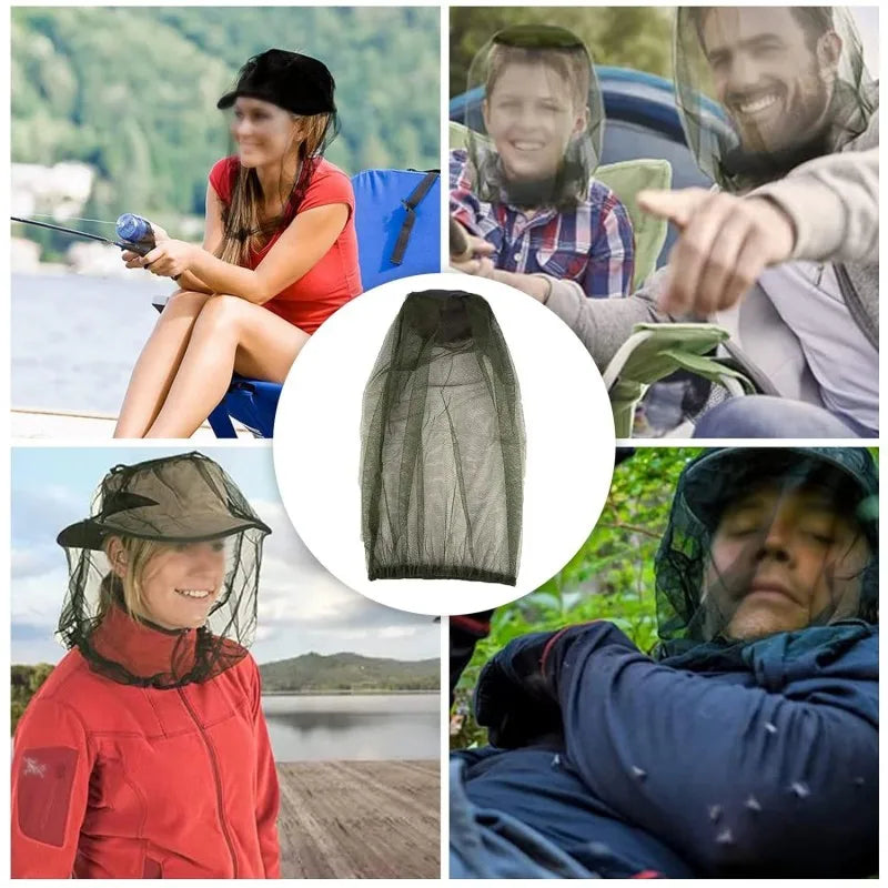 Mosquito-Proof Fishing Cap with Breathable Mesh Face Shield