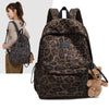 Leopard Print Casual Backpack for School & Daily Use
