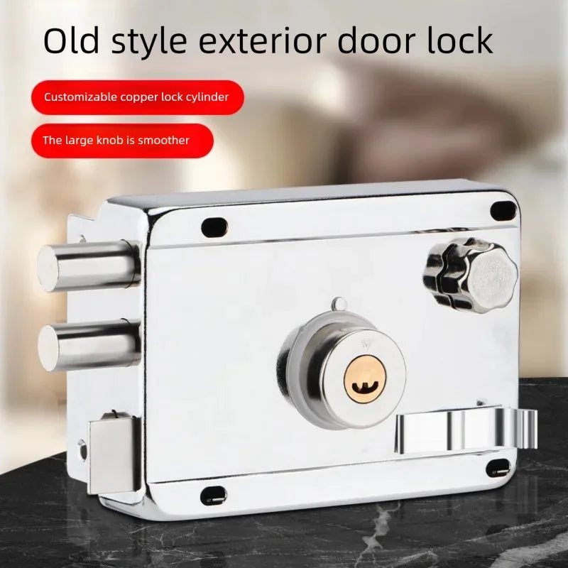 Stainless Steel Exterior Door Lock with 5 Keys