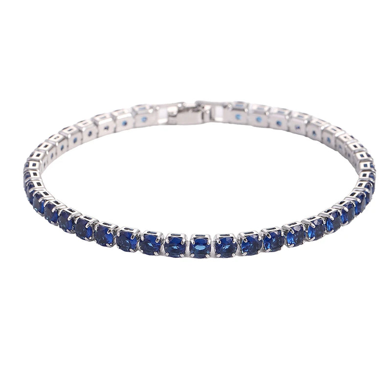 Iced-Out Cubic Zirconia Tennis Bracelet