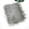 Gray soft faux fur fabric for DIY sewing, doll hair, and cosplay