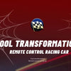 1:18 Scale RC Stunt Car with 360° Spin, LED Lights & One-Button Transformation