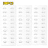 A pack of 30 non-drill adhesive hooks with a strong grip shown in a grid layout.