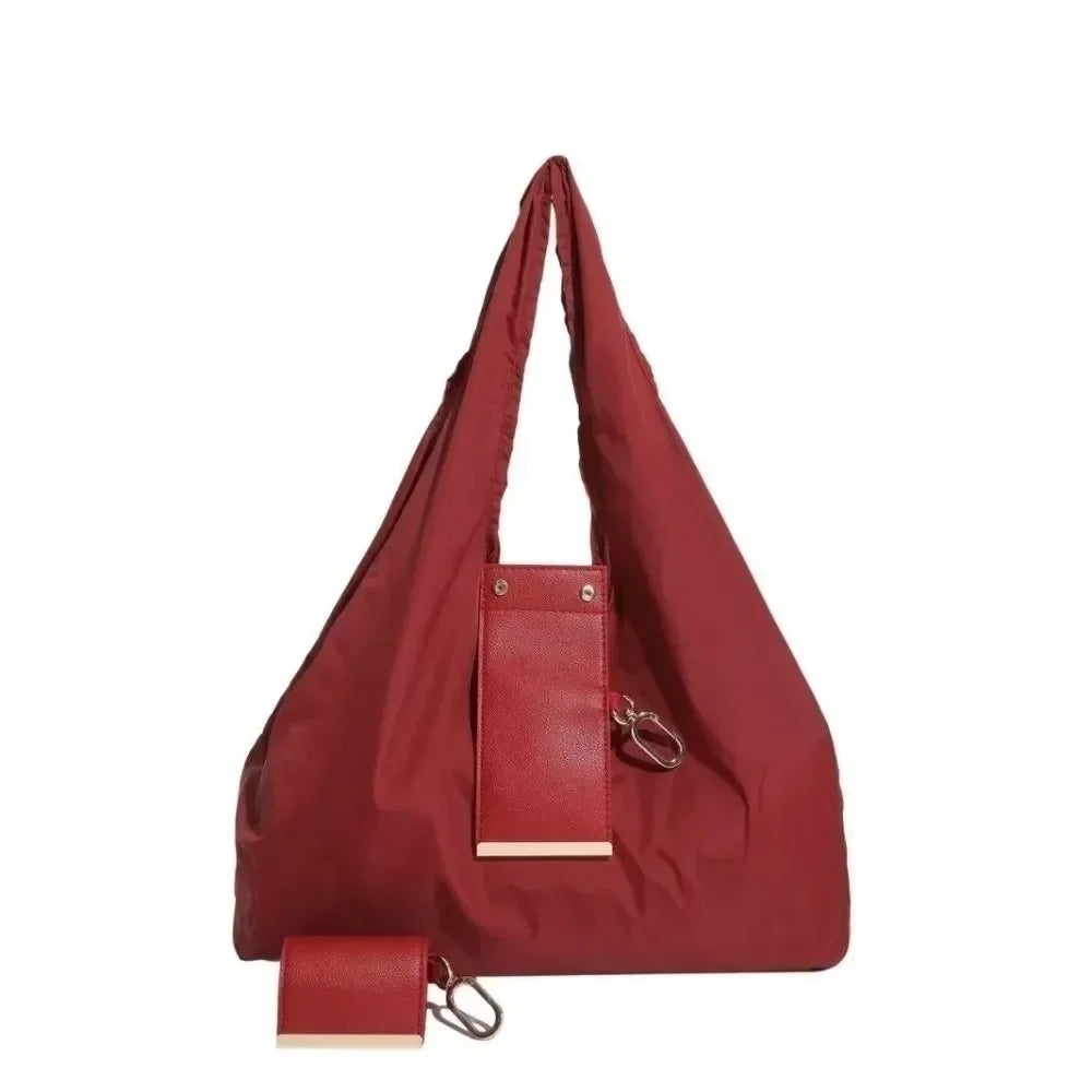 Compact Keychain Tote Bag – Foldable & Reusable Shopping Bag