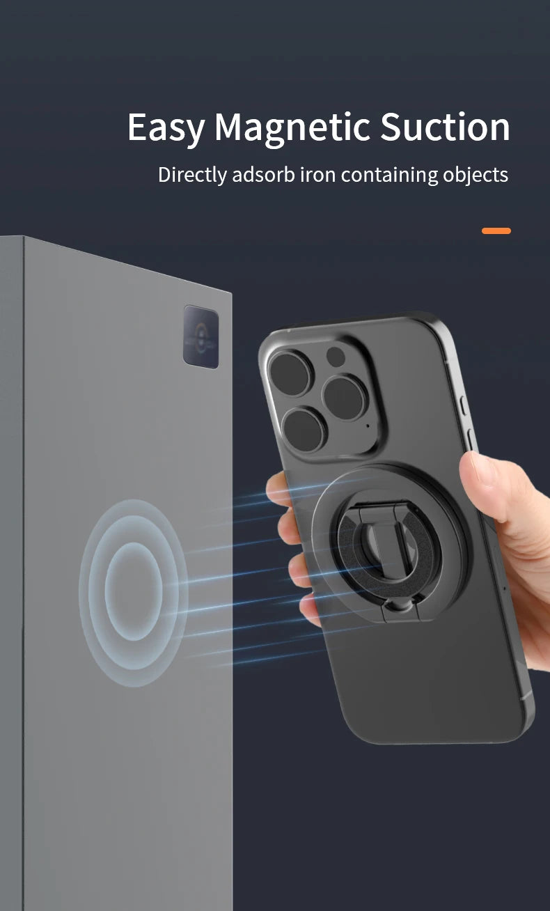 Double-Sided Magnetic Phone Ring Holder and Stand