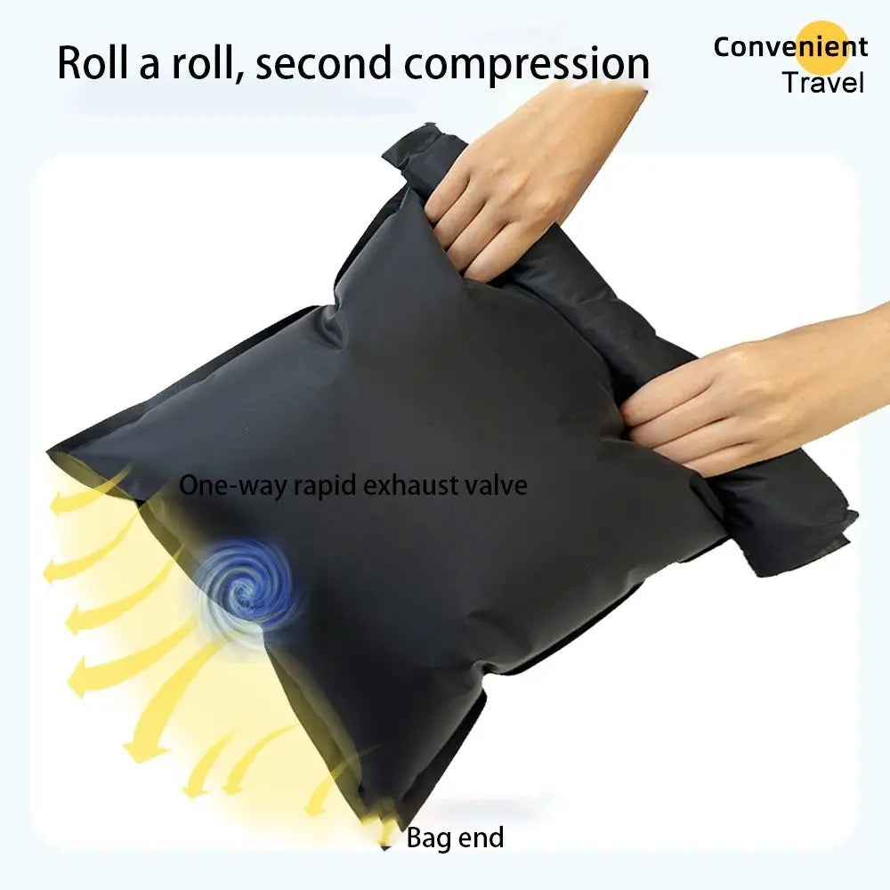 Reusable Hand Roll Vacuum Bags for Travel and Storage