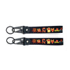 Black keychain featuring a JDM style anime girl character with a steel clip.
