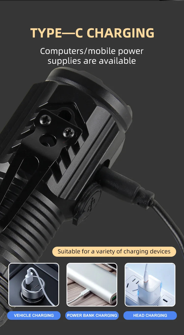 Close-up view of a black Type-C charging cable connector and related accessories for power delivery devices.