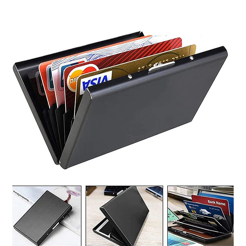Ultra-Thin RFID Blocking Metal Card Holder