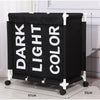 3-Compartment Rolling Laundry Hamper with Wheels