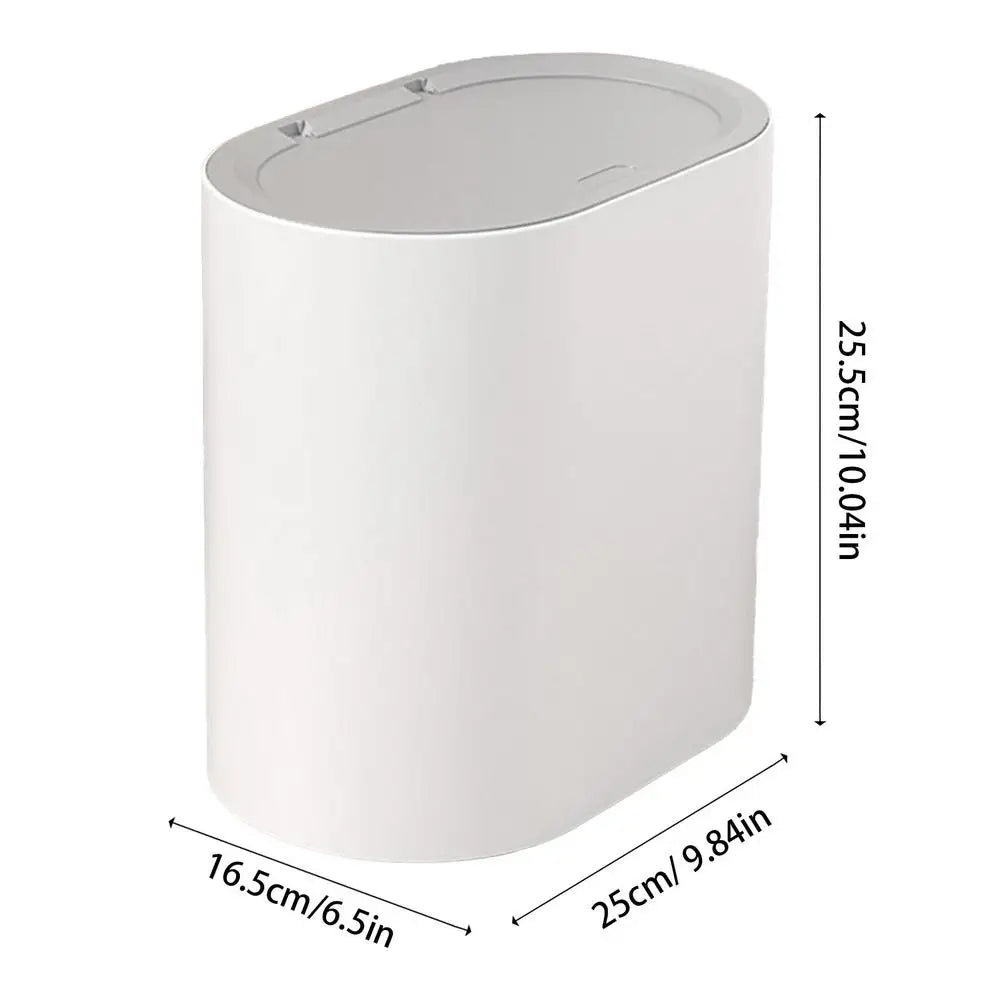 Press-Top Badezimmer-Mülleimer