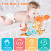 Soft Car Seat & Stroller Toy Set with Mirror, Crinkle, and Squeaky Sounds