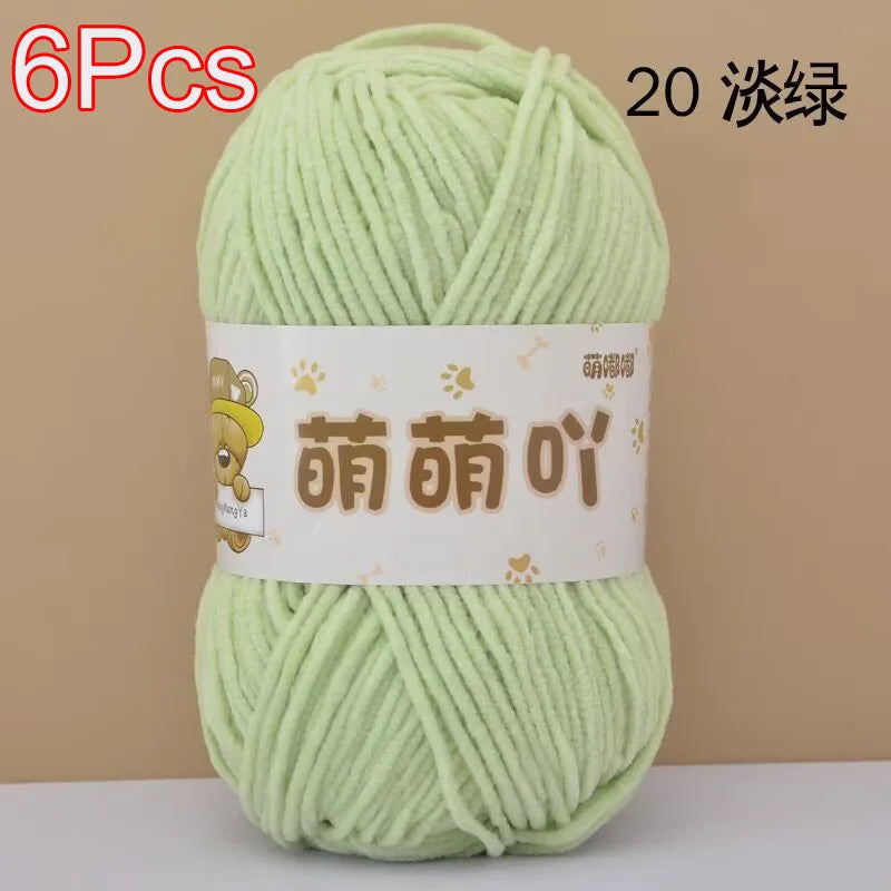 Soft Chenille Yarn for Crocheting and Knitting