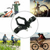 Close-up view of black universal bike V-brake levers with an ergonomic grip.