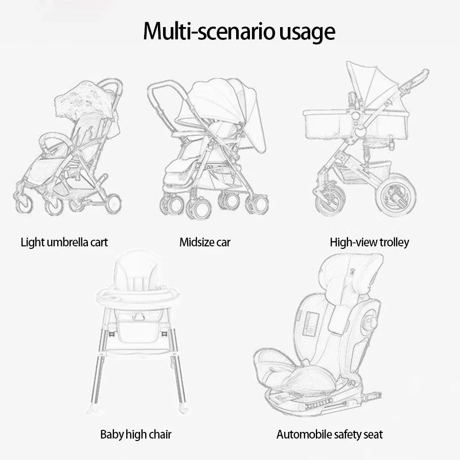 Plush Baby Stroller Seat Cushion - Soft Comfort Pad for Car Seats & Strollers