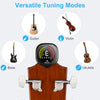 Rechargeable Clip-On Tuner for Guitar, Bass, Ukulele & Violin