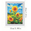 5D Diamond Painting Kit – Flower Landscape with Frame