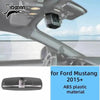 Black carbon fiber grain decorative trim kit for Ford Mustang interior