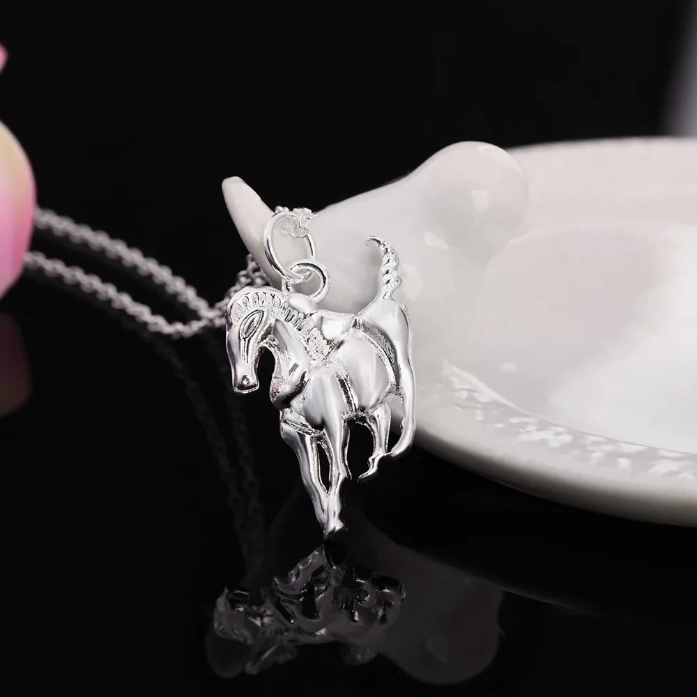 Sterling Silber Pferdekette