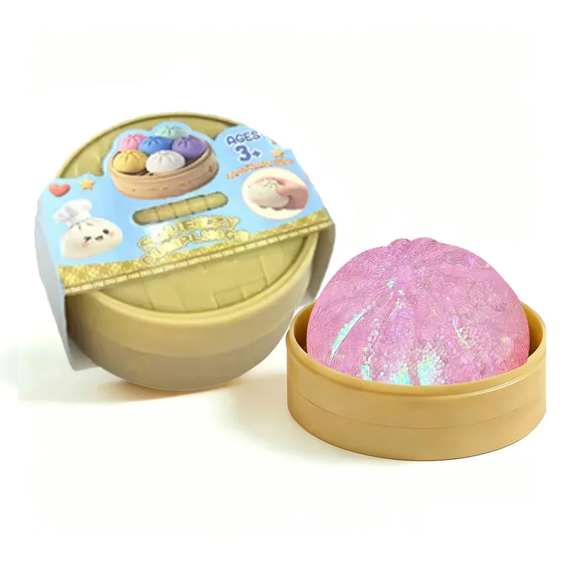Juguete Antiestrés Squishy de Dumpling con Purpurina