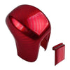 Red Carbon Fiber Shift Knob Cover for Select Honda Civic Models