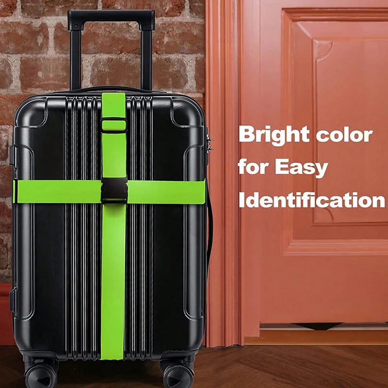 Secure Adjustable Luggage Strap with Combination Lock