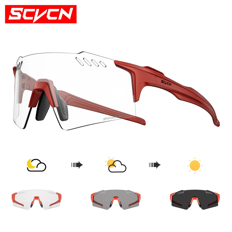 Photochromic Cycling Sunglasses with UV400 Protection