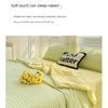 Lightweight Washed Cotton Quilt Set – Breathable Summer Bedding with Printed Pattern