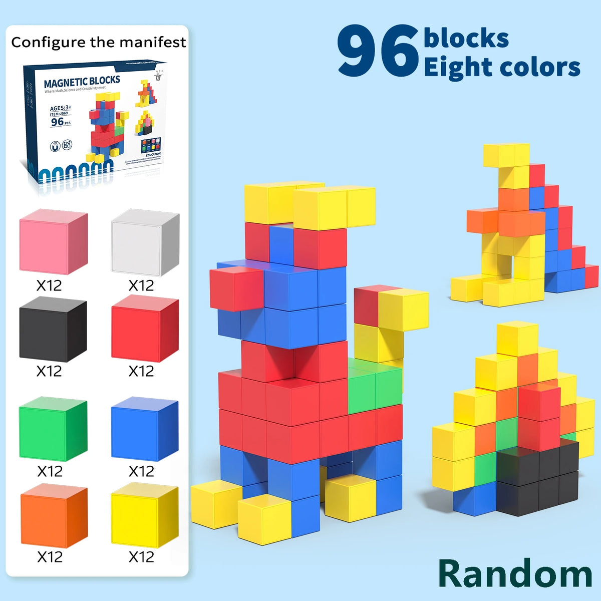 Magnetic Building Cubes STEM Toy Set for Kids