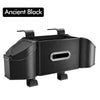 Ancient Black car back seat organizer with a cup holder, trash bin, and phone mount.