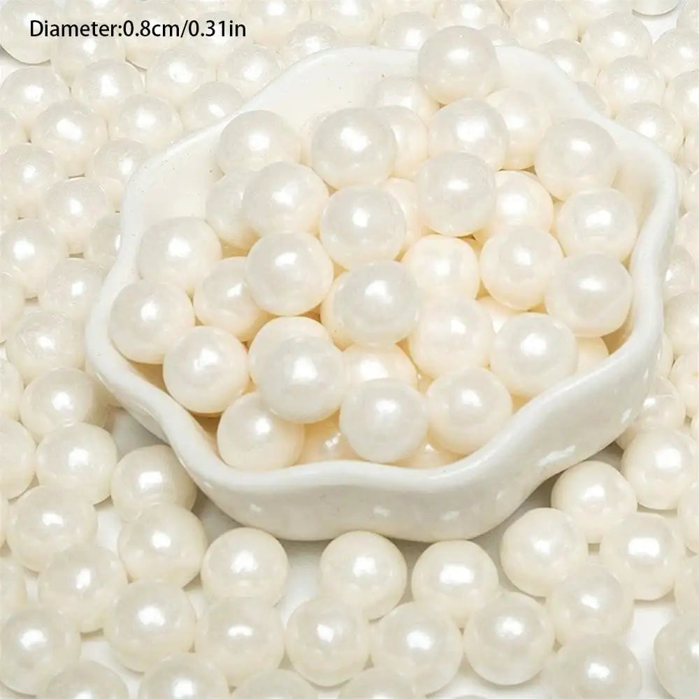 Pearl White Cake Decorative Balls for Baking & Desserts