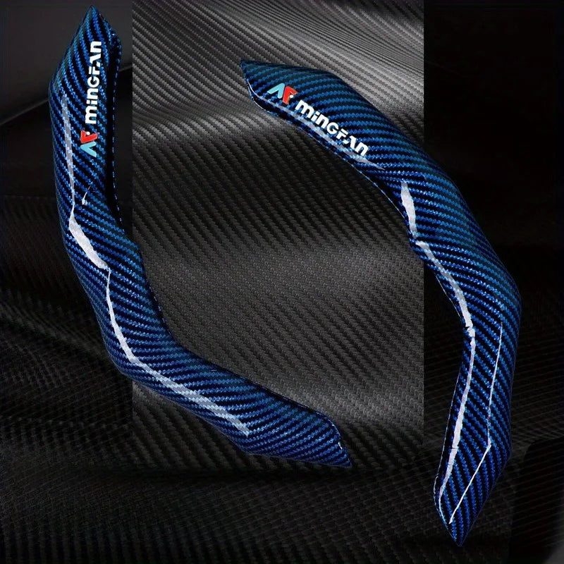 Carbon Fiber Texture Steering Wheel Cover - Anti-Slip & Comfortable Grip