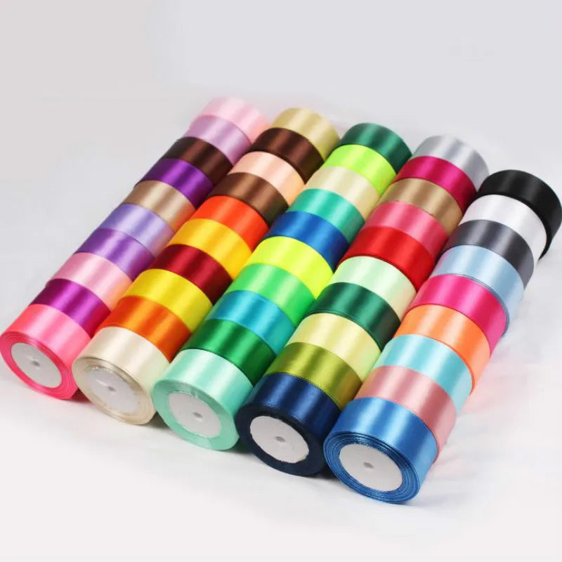 Silk Satin Ribbon Roll for Gift Wrapping, DIY Crafts, and Party Decor
