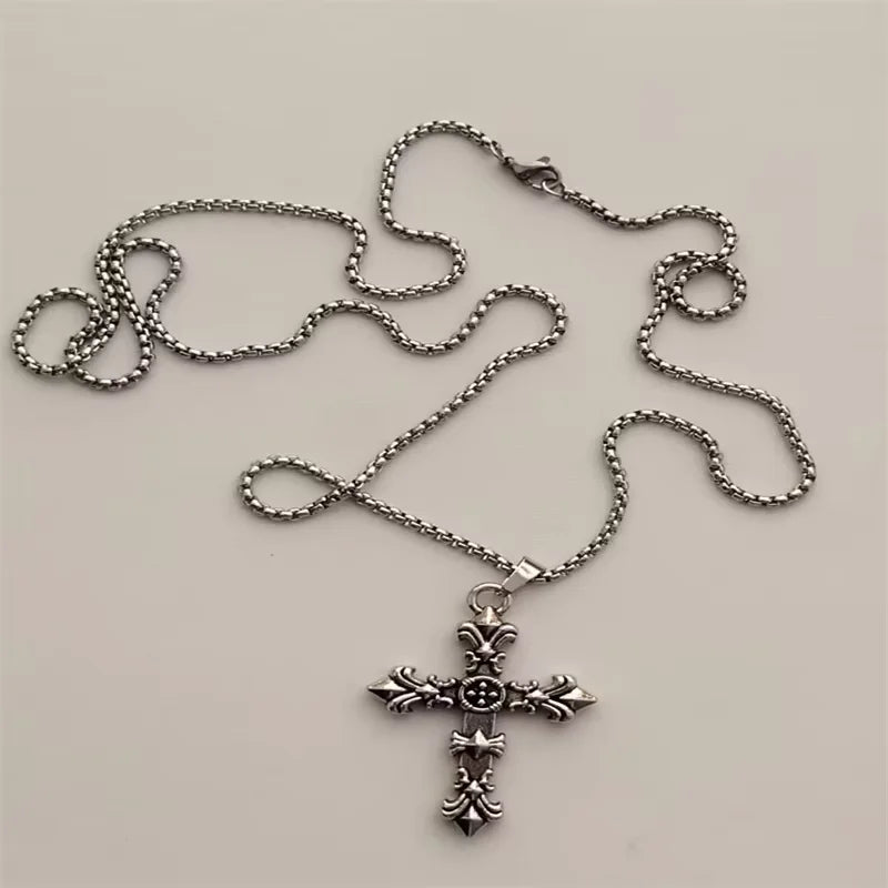 Vintage Cross Pendant Necklace