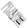Silver elastic cord and fabric presser foot for snap-on sewing machines