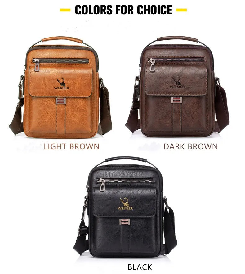 Vintage Waterproof Crossbody Messenger Bag for Men