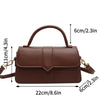 Vintage-Style PU Leather Crossbody Bag