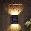 Solar-Powered LED Wall Light with Up/Down Illumination
