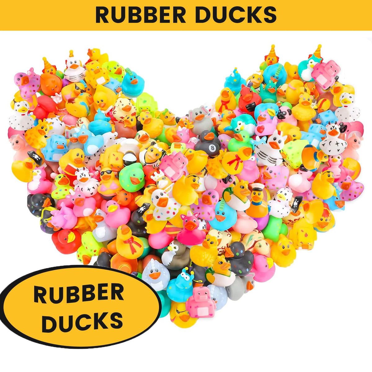 Rubber Duckies for Car Dashes, Bath & Party Fun