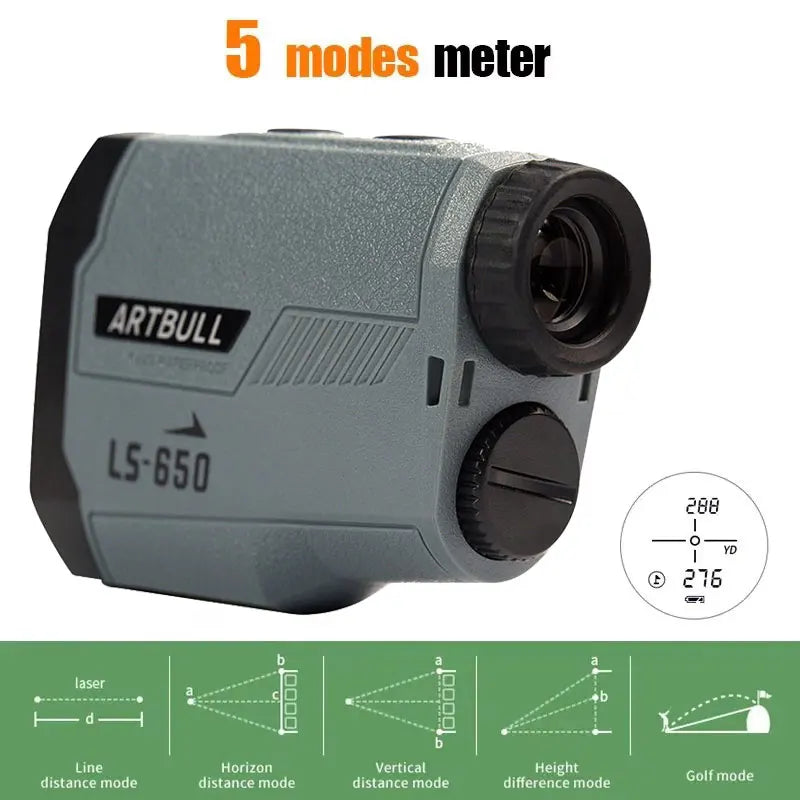 Golf Laser Rangefinder with Flag-Lock and Slope Compensation