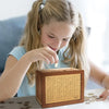 Wooden Money Saving Box with Built-in Coin Counter