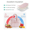 Insulated Double-Deck Lunch Tote with Leakproof Lining