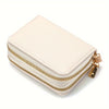 Cartera Compacta con Doble Cremallera y Monedero